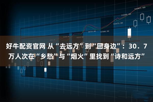好牛配资官网 从“去远方”到“回身边”：30．7万人次在“乡愁”与“烟火”里找到“诗和远方”